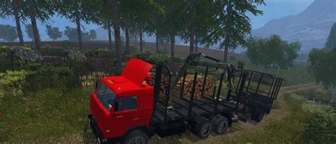Forestry Kamaz 54115 Forest And Trailer Fs17 Farming Simulator 17 Mod