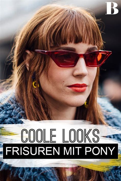 Frisuren mit Pony - die besten Looks | Frisuren mit pony, Coole