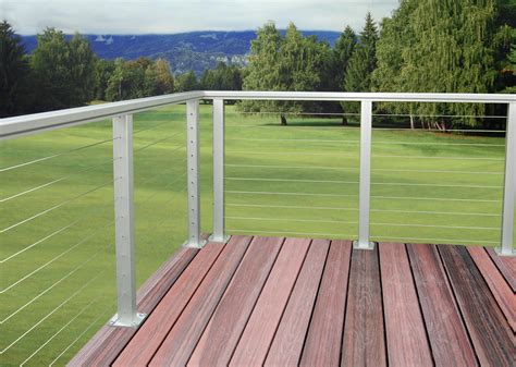 The basic elements for all of the aluminum railing system are aluminum extrusions of 2 inch and 4 inch special tube shapes. AS & D Aluminum Railing / Cable Rail System