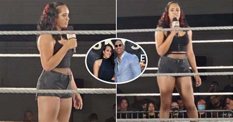 the rock s daughter simone johnson delivers first ever wwe promo