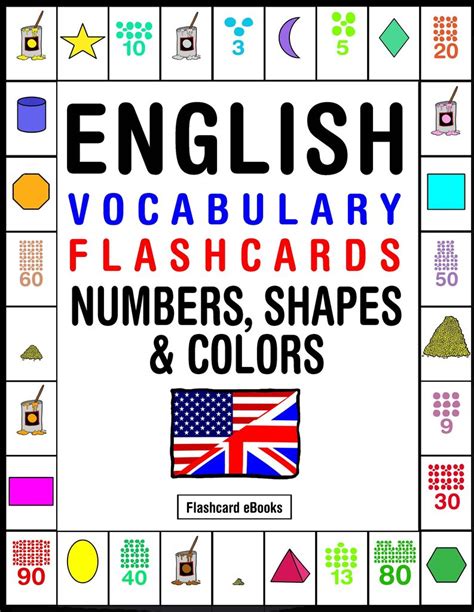 English Vocabulary Flashcards Numbers Shapes And Colors By Flashcard