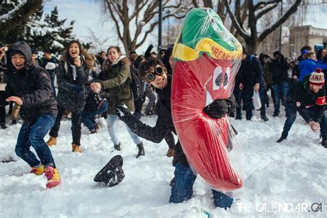 Over 3000 People Take Part In Ubcs Massive Campus Wide Snowball Fight
