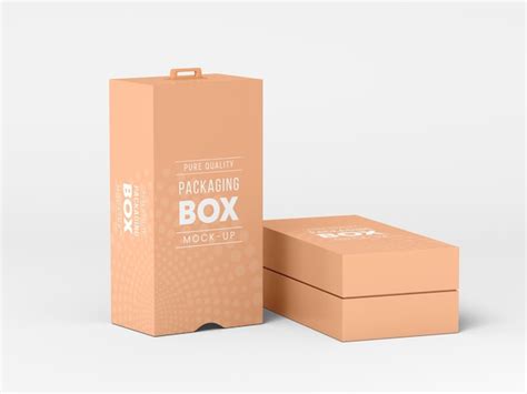 Premium Psd Product Box With Sleeve Mockup
