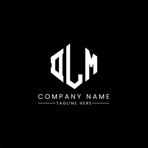 Dlm Brief Logo Design Mit Polygonform Dlm Polygon Und Würfelform Logo