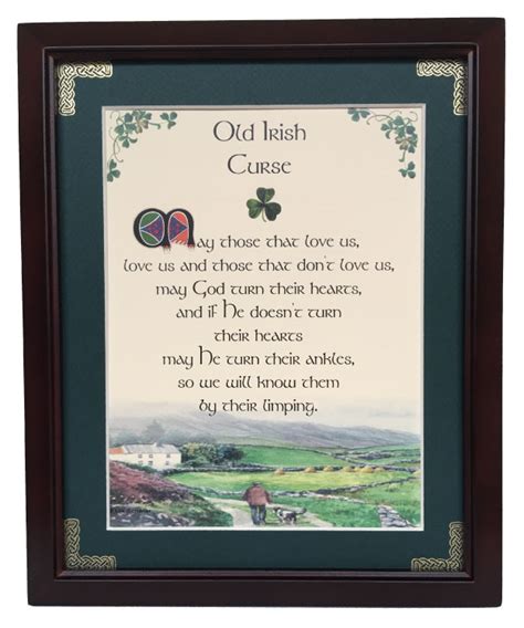 Old Irish Curse 8x10 Framed