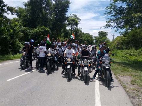Assam Bike Rally Held At Tinsukia To Celebrate I Day