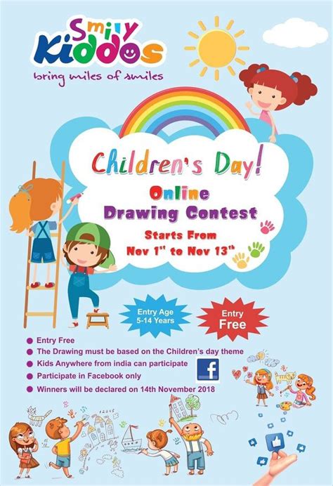 In this video , i have shown easy children day drawing children day drawing |children's day. Children's Day Online Drawing Contest | Online drawing ...