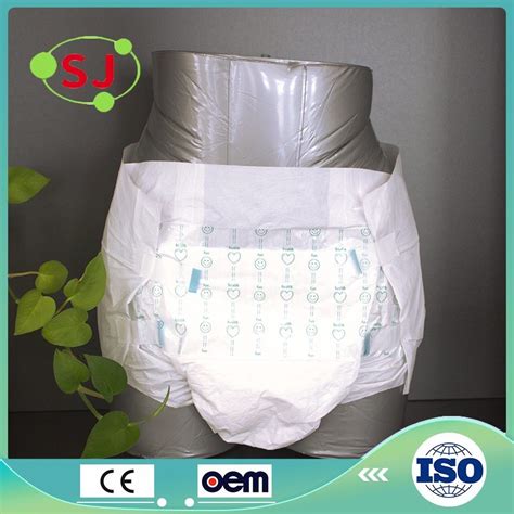 Customizable Disposable Non Woven Fabric High Absorption Adult Diapers