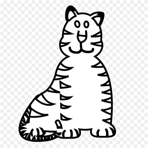 Tiger Head Clip Art Black And White Liger Clipart FlyClipart