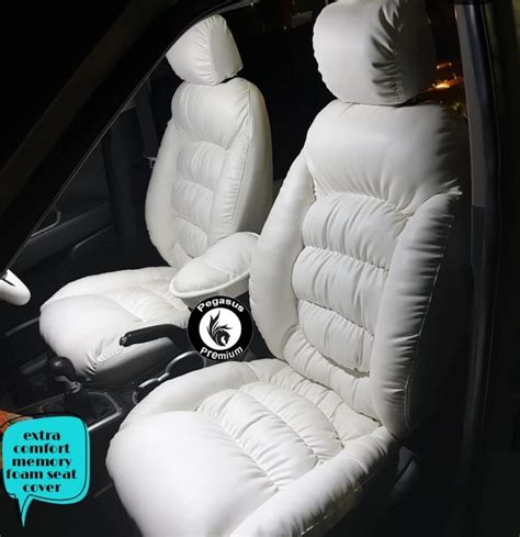 Pu Leather White Extra Comfort Memory Foam Seat Cover Rs 15000 Set