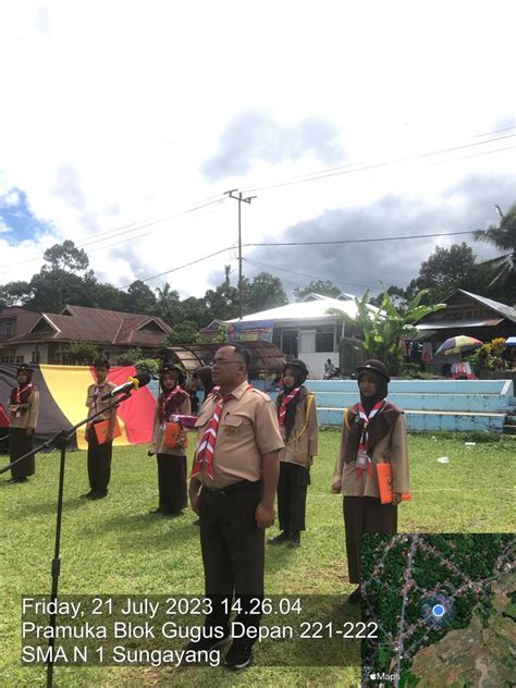 Sma Negeri Sungayang Mengadakan Pramuka Blok Bagi Peserta Didik Baru Fase E Tahun Sma