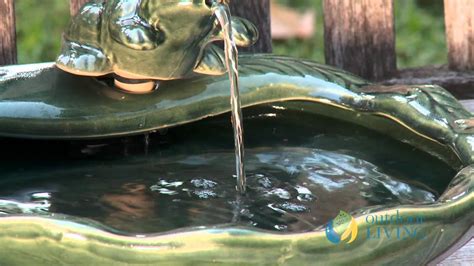 Smart Solar Ceramic Solar Frog Fountain Youtube