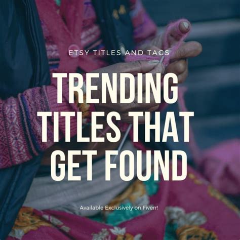 I Will Write Seo Optimized Etsy Titles And Tags Etsy Title Writing