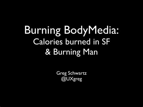 Burning BodyMedia | PPT