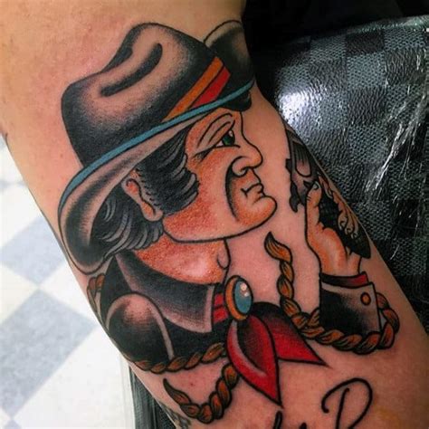 90 Cowboy Tattoos For Men Wild Wild West Designs
