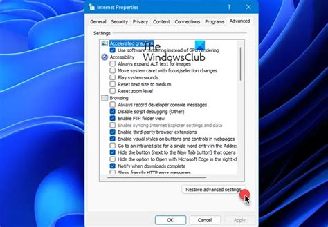 How To Reset Internet Options To Default In Windows 11 10 Thewindowsclub