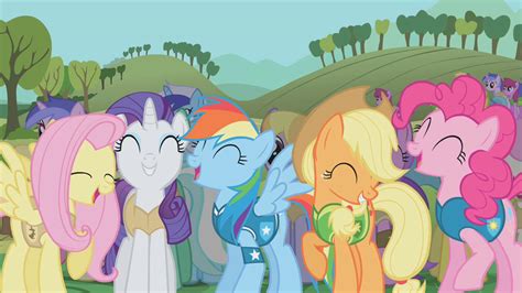 Image Ponies Laughing S1e11png My Little Pony