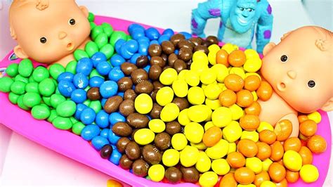 Learning Toys Learn Colors Baby Doll Mandms Chocolate Bath Time Pounding