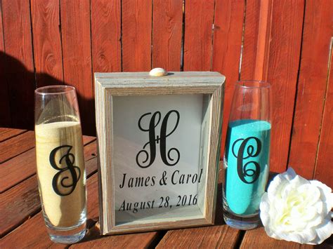 Unity Sand Ceremony Shadow Box Chic Wedding Sand Ceremony Etsy