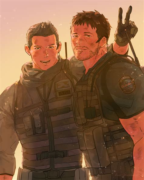 Chris Redfield And Piers Nivans Resident Evil And 1 More Drawn By