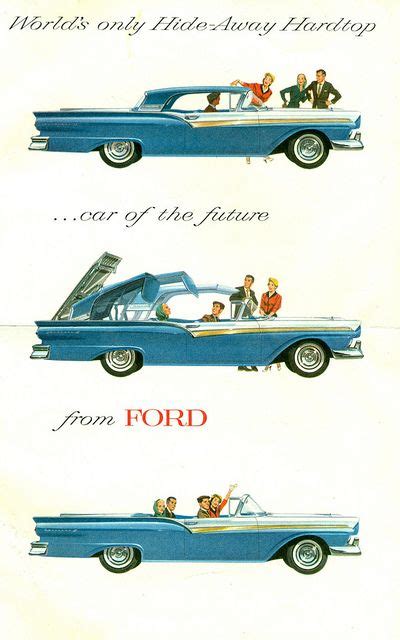 Great Ad Great Color 1957 Ford Fairlane 500 Skyliner Retractable