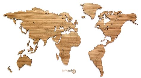 2021 Popular Wooden World Map Wall Art