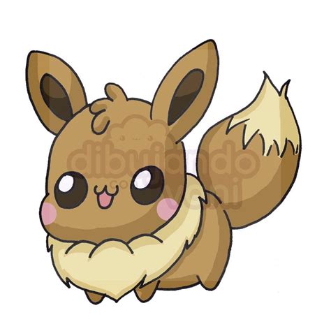 Eevee de Pokemon para colorear - Dibujando con Vani