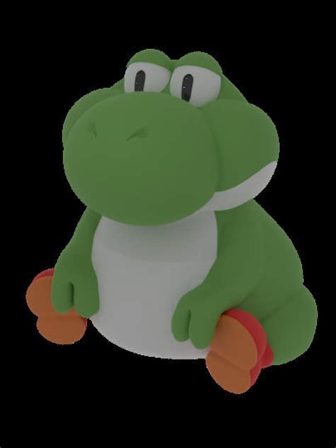 Fat Yoshi Super Mario Rpg Etsy Version Etsy