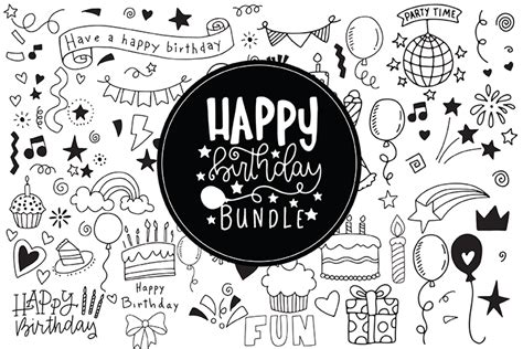 Happy Birthday Bundle Graphic By Carrtoonz · Creative Fabrica