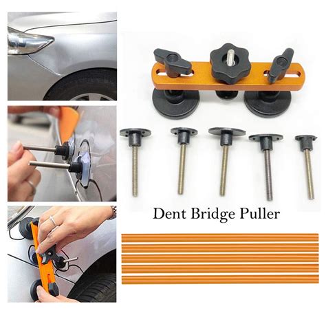 Car Bridge Dent Puller With 5pcs Glue Tabs Pops A Dent Paintless Dent