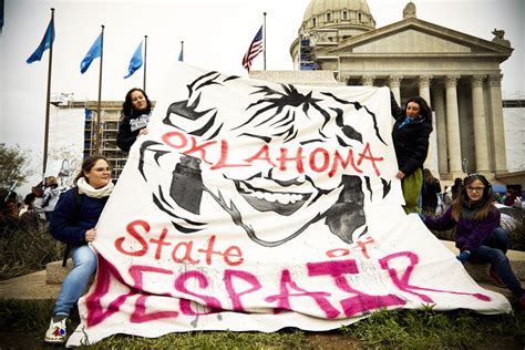 Oklahoma Teachers Strike Teachers Are Protesting 10 Years Without A Pay Raise Vox