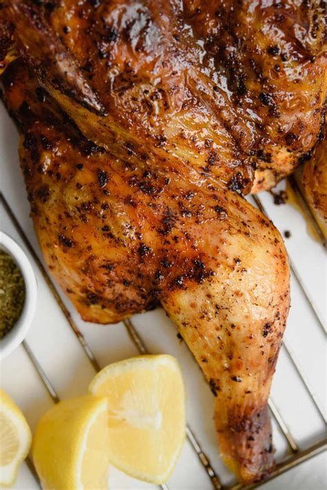 Spatchcocked Chicken Brined And Roasted Real Greek Recipes
