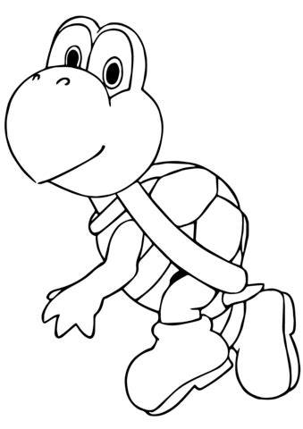 This toads coloring pages will helps kids to focus while developing creativity, motor skills and color recognition. Mario Kart Koopa Troopa coloring page | Free Printable ...