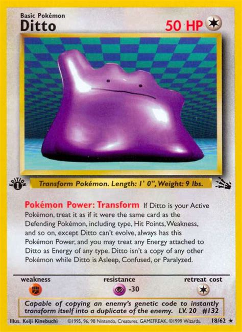 Authenticity & money back guarantee Ditto Fossil Card Price How much it's worth? | PKMN Collectors