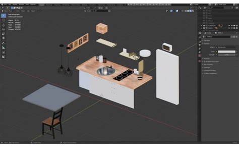 Create Kitchen Interior In Blender 290 Evermotion