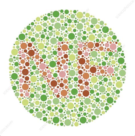 Colour Blindness Test Chart Illustration Stock Image C0497695