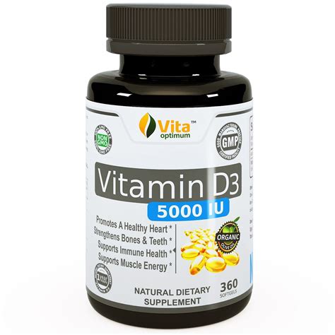 This article explores the different types available and the best two main types of vitamin d supplement. Vita Optimum Vitamin D3 5000 IU In Certified Organic Olive ...