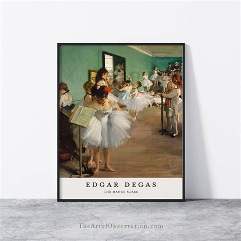 The Dance Class Edgar Degas Wall Art Print Exhibition Poster Etsy