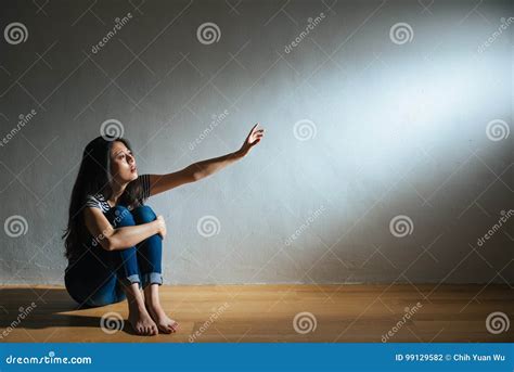 Battered Abused Woman Concept Of Lonely Victim Stock Photo Image Of