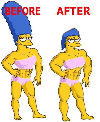 Muscle Marge Comparison By Cartoon Manipulator On Deviantart.