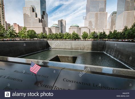 The Ground Zero Memorial At The Site Of The Twin Towers