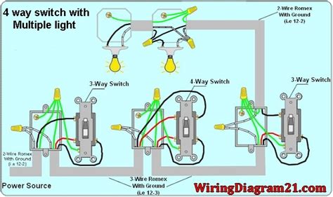 Wiring 4 Way Light Switch Diagram