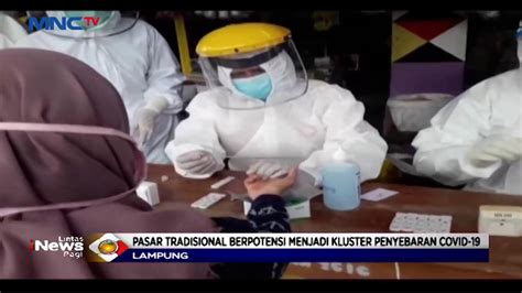 Ratusan Pedagang Pasar Ikuti Tes Cepat Massal Di Tanggamus Lampung