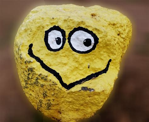 Smiling Face On Rock Free Stock Photo Public Domain Pictures