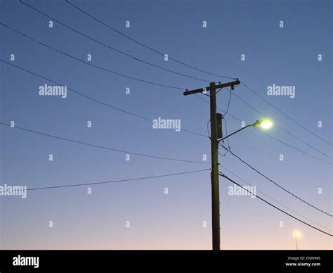 Street Light At Night Stock Photo Alamy