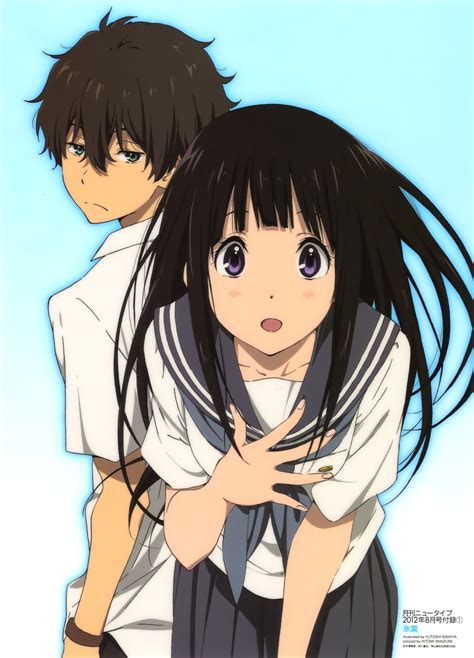 Oreki Houtarou And Chitanda Eru Anime Evo