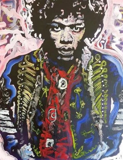 Art Paintings On Canvas Jimi Hendrix Art Painting By By Mattpecson