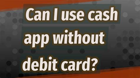 At this time, for example, cash app does not allow you to use a prepaid card to add funds to your account. Can I use cash app without debit card? - YouTube