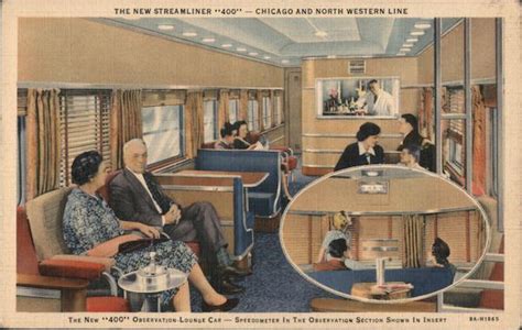 The New Steamliner 400 Chicago And North Western Line Trains Railroad