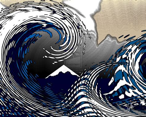 The Great Wave Off Kanagawa Jadakruwmckee